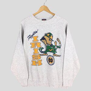 Vintage 90s Notre Dame Fightin' Irish Sweatshirt University of Notre Dame